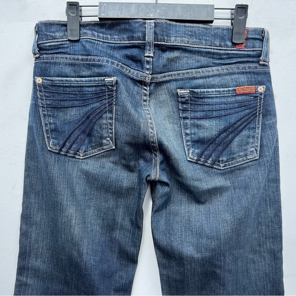 Seven 7 for all mankind crop dojo Dakota jeans gaucho wide 28 culottes - Picture 3 of 9